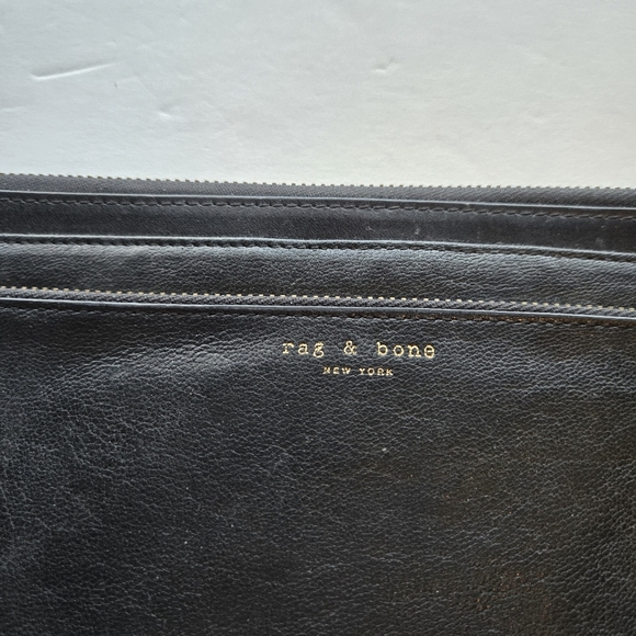 Rag & Bone Black Leather Clutch - Picture 3 of 7